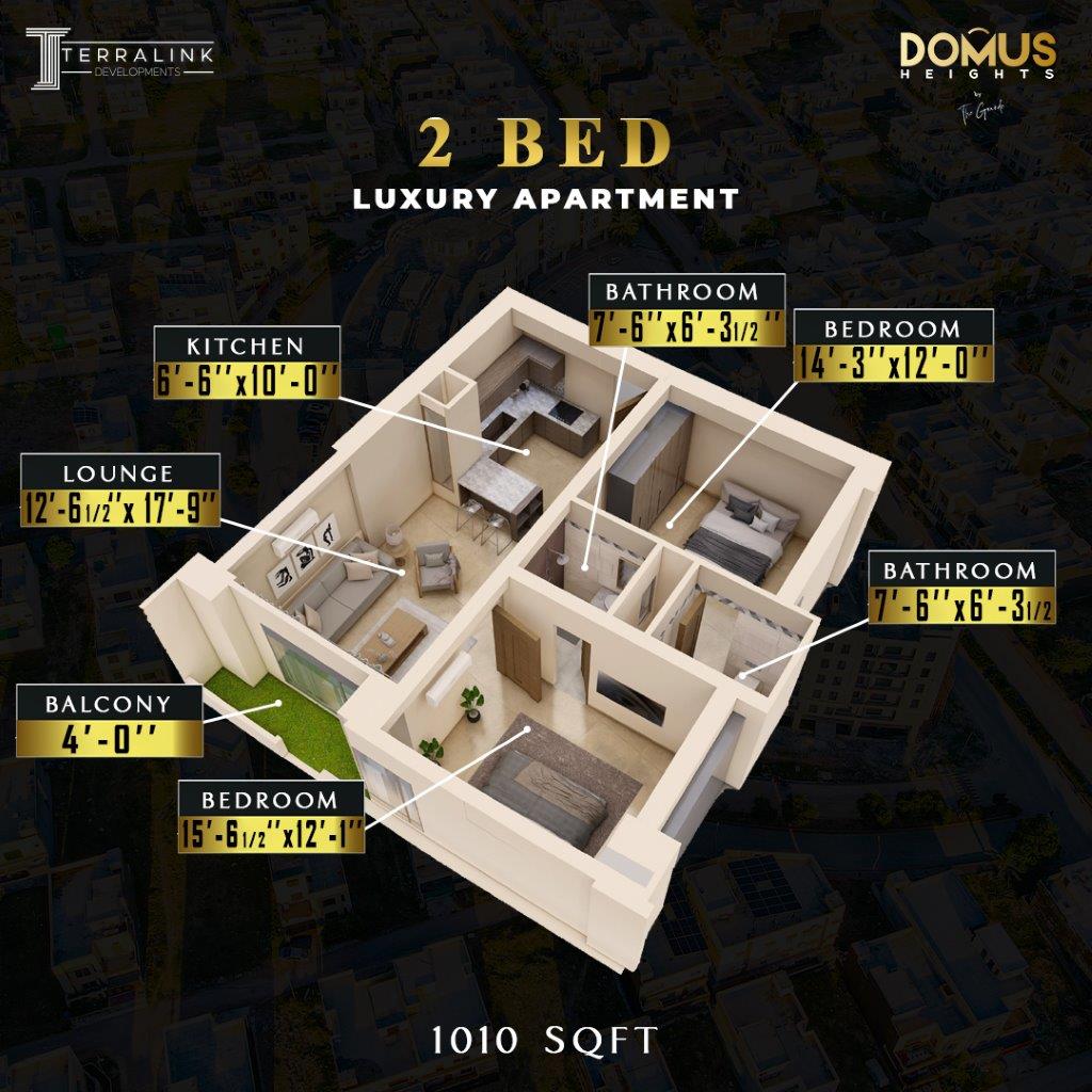 Two Bed Apartment 1010