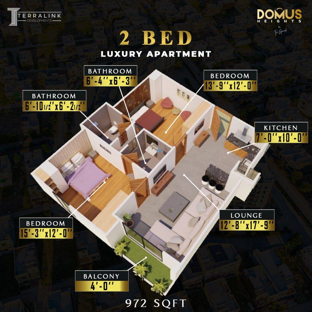 Two Bed Apartment 972